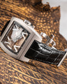 Bespoke Watch Strap in Black Crocodile