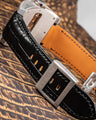 Bespoke Watch Strap in Black Crocodile