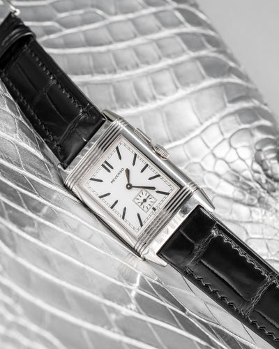Bespoke Watch Strap In Black Crocodile