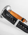 Bespoke Watch Strap in Black Crocodile