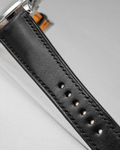 Solitaire Universal Straps in Obsidian Black Buttero for Jaeger-LeCoultre
