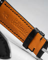 Solitaire Universal Straps in Obsidian Black Buttero for Jaeger-LeCoultre