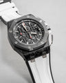 Solitaire Rubber straps in Panda White for Audemars Piguet