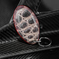 Bespoke Key Fob Cover in Natural Himalayan Crocodile