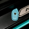 Bespoke Key Fob Cover in Baby Blue Crocodile