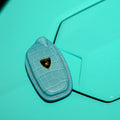 Bespoke Key Fob Cover in Baby Blue Crocodile
