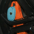 Bespoke Key Fob Cover in Baby Blue Crocodile
