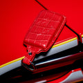 Bespoke Key Fob Cover in Ferrari Red Crocodile