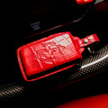 Bespoke Key Fob Cover in Ferrari Red Crocodile