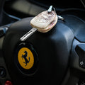 Bespoke Key Fob Cover in Natural Himalayan Crocodile