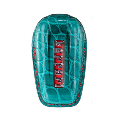 Ferrari Key Fob Cover in Green Crocodile