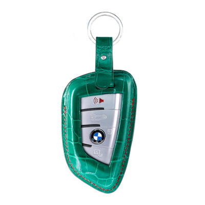 BMW SUV Key Fob Cover in Green Crocodile