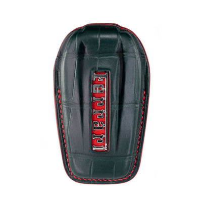 Ferrari Key Fob Cover in Green Matte Crocodile