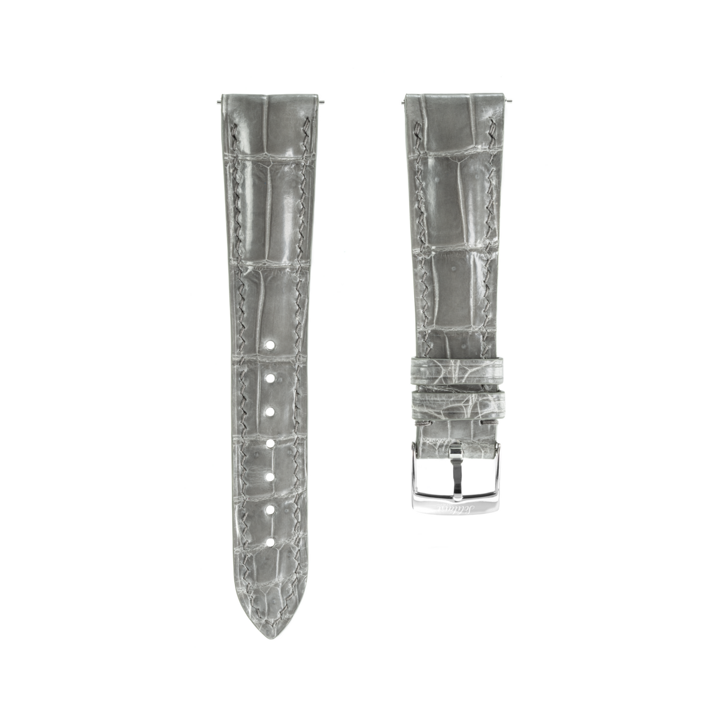 Stone Grey Crocodile Universal Straps