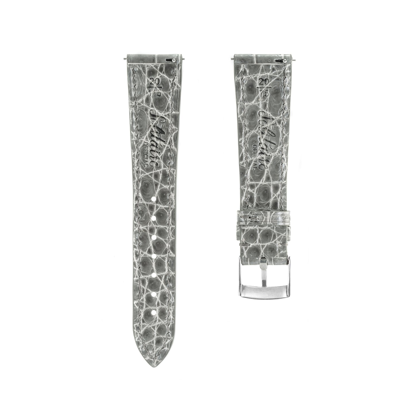 Stone Grey Crocodile Universal Straps
