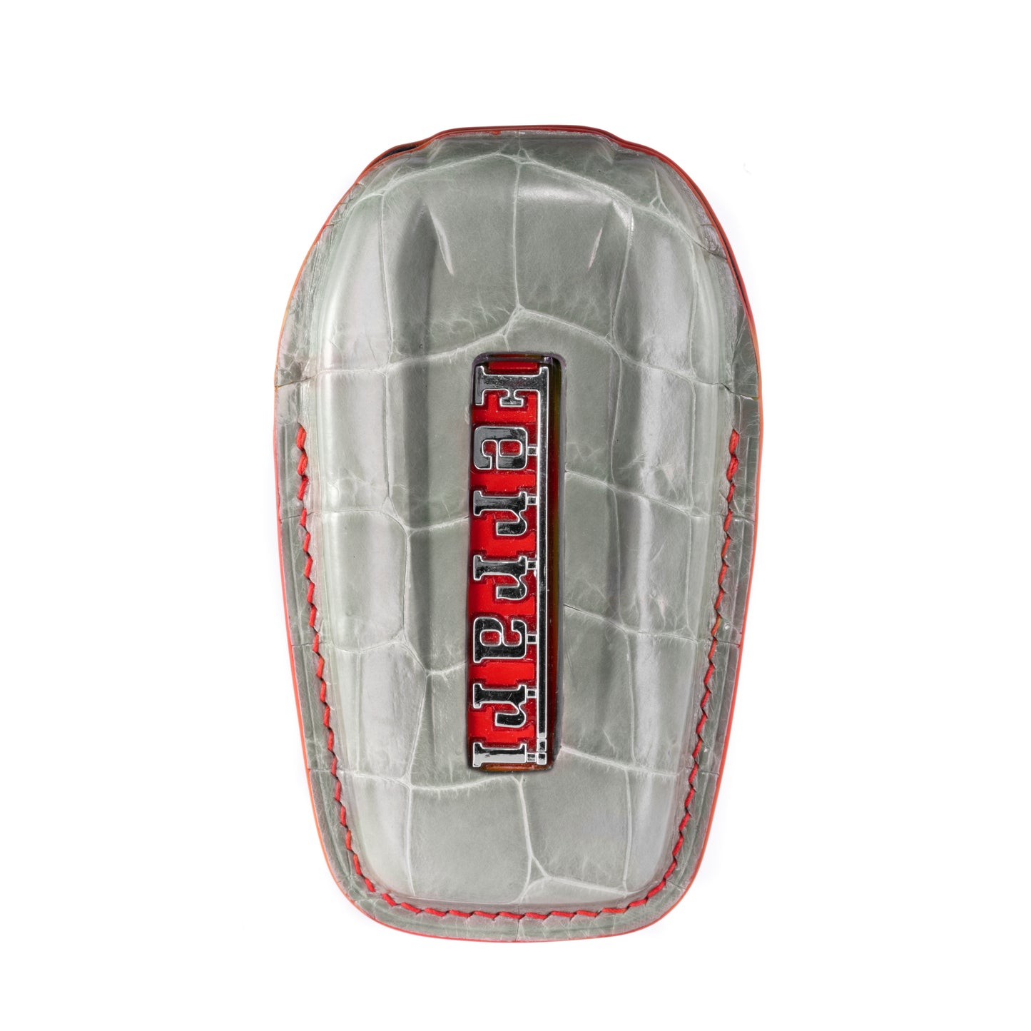 Ferrari Key Fob Cover in Grey Crocodile