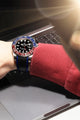Solitaire Rubber straps in Navy Black for Rolex GMT-Master II Pepsi 126710BLRO