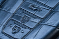 Bespoke Key Fob Cover in Metallic Black Crocodile