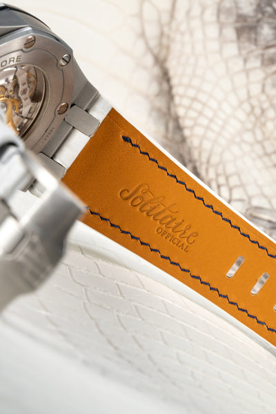 Bespoke Watch Strap in White Crocodile