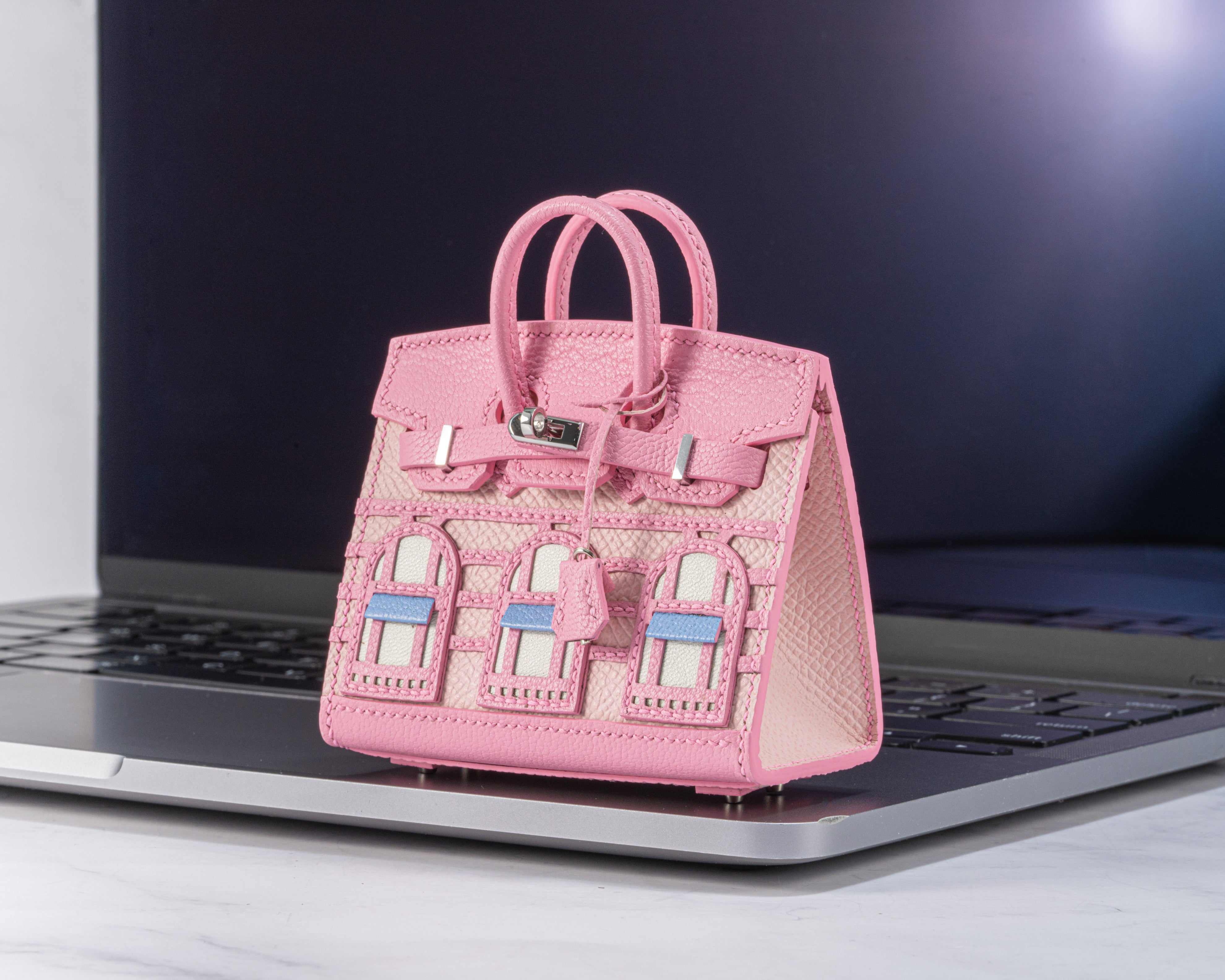 Blush Luxe Mini Bag Charm – Solitaire Official