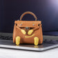 Mocha Luxe Mini Bag Charm