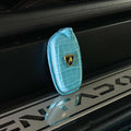 Bespoke Key Fob Cover in Baby Blue Crocodile
