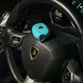 Bespoke Key Fob Cover in Baby Blue Crocodile