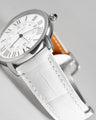 Bespoke Watch Strap in White Crocodile