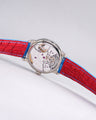 Bespoke Watch Strap in Blue Nubuck Crocodile