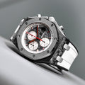 Solitaire Rubber straps in Panda White for Audemars Piguet 42MM