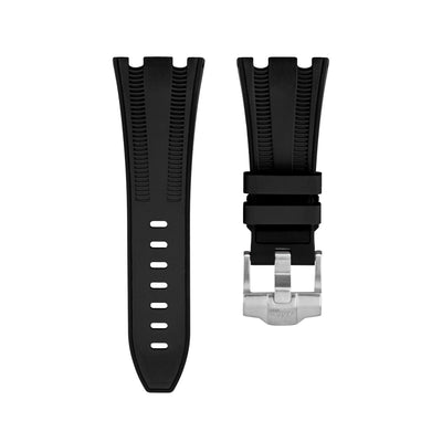 Solitaire Classic Black Rubber Strap for AP 42MM