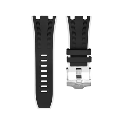 Solitaire Zebra Black Rubber Strap for AP 44MM