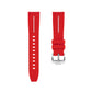 Solitaire Scarlet Red Rubber Strap for Omega