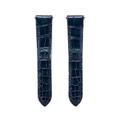 Peacock Blue Crocodile Santos De Cartier Straps