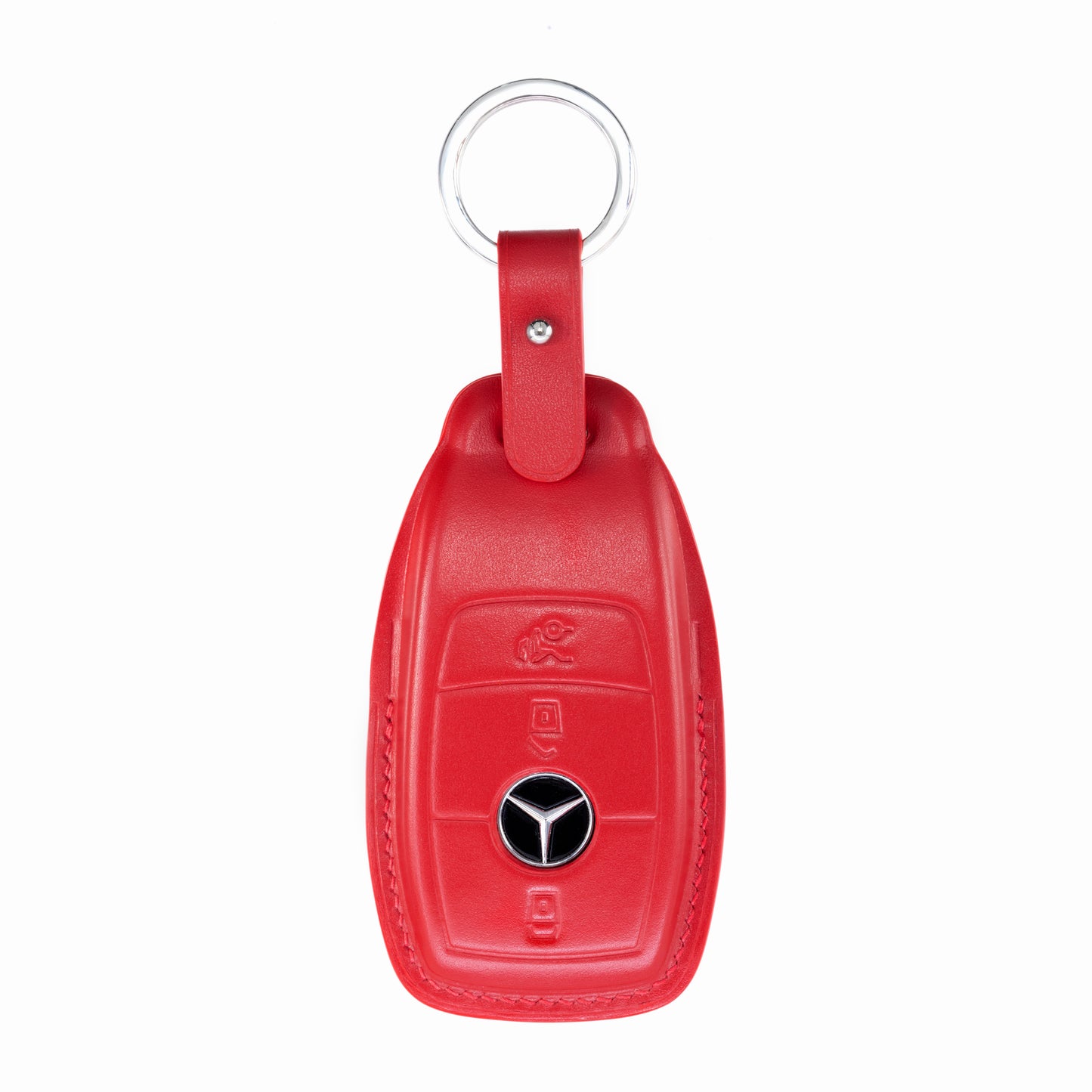 Mercedes E Class Key Fob Cover in Red Nappa