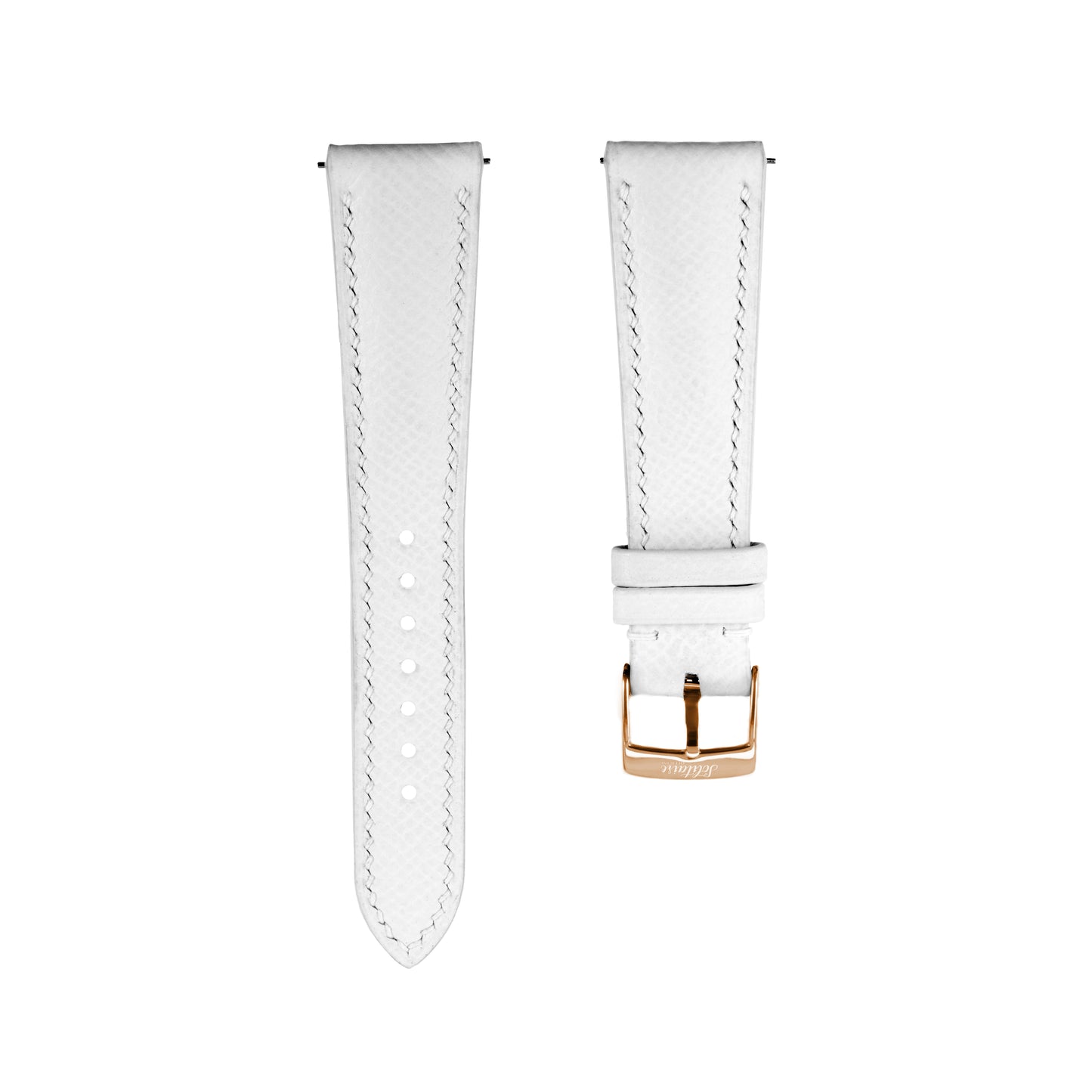 Snow White Epsom Universal Straps