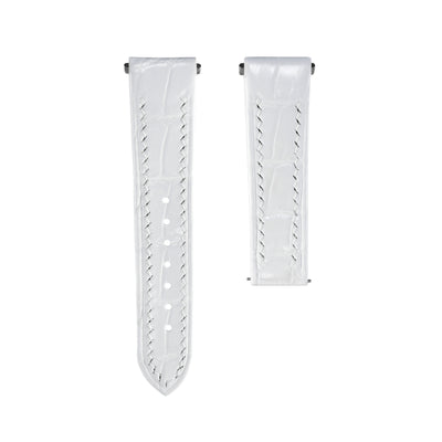 White Crocodile Santos De Cartier Straps