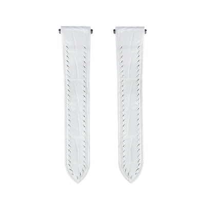 White Crocodile Santos De Cartier Straps