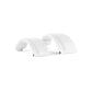 Solitaire Fleece White Flexi Rubber strap for Rolex