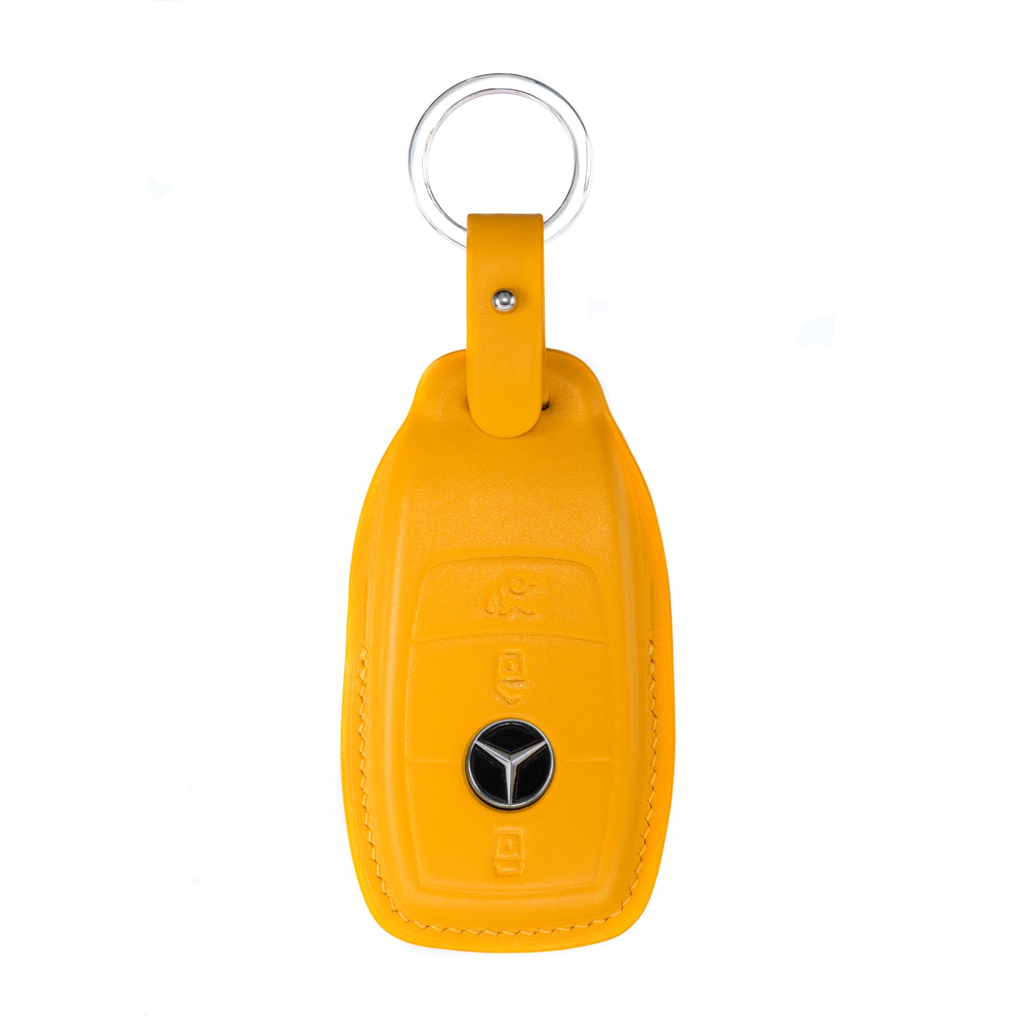 Mercedes E Class Key Fob Cover in Yellow Nappa
