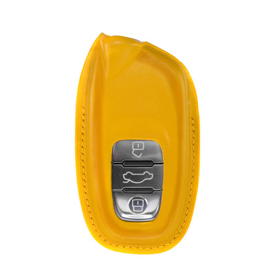 Lamborghini Aventador Key Fob Cover in Yellow Nappa