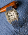 Bespoke Watch Strap in Baby Blue Himalayan Crocodile