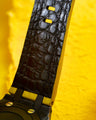 Bespoke Watch Strap in Yellow Crocodile