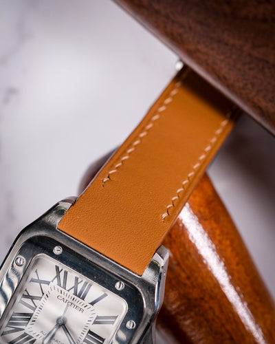 Bespoke Watch Strap in Golden Barenia