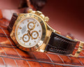 Bespoke Watch Strap in Chocolate Brown Crocodile
