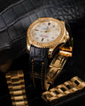 Bespoke Watch Strap in Black Crocodile