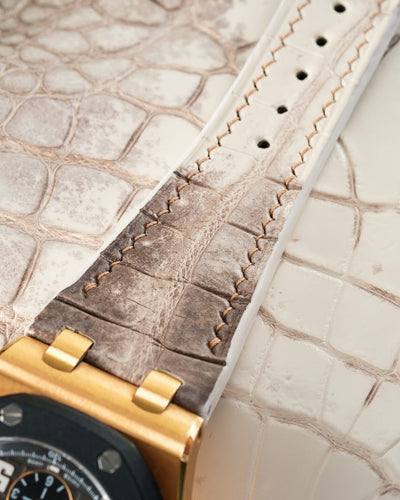 Bespoke Watch Strap in Natural Himalayan Crocodile