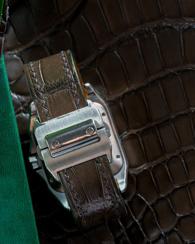 Bespoke Watch Strap in Juniper Green Alligator