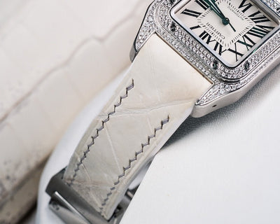 Bespoke Watch Strap in Natural Himalayan Crocodile