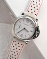 Bespoke Watch Strap in White Nappa